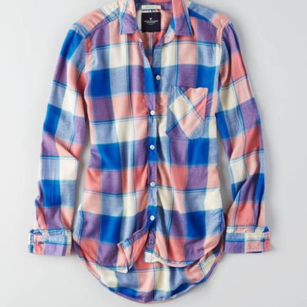 Button down American eagle boyfriend Fit shirt